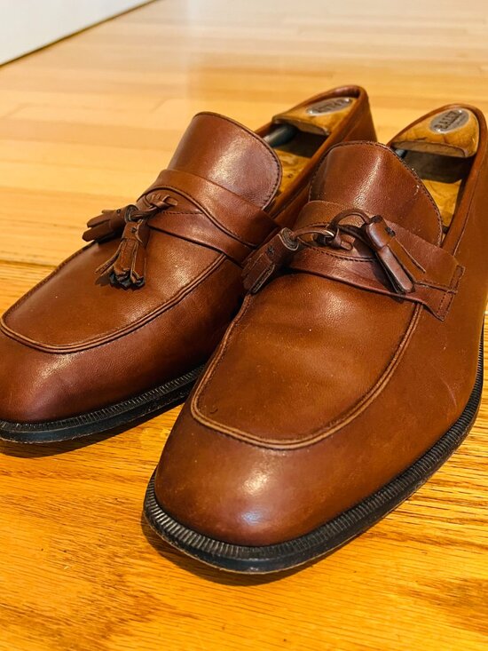 Vintage Bally Of Switzerland Shoes Mens 10 D Alassio Dress Slip On Tassel Loafer main image 10